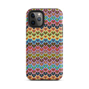 Candy hearts stitched pattern phone case for iPhone 11 Pro