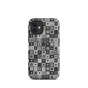 Black white and grey case for iPhone 12 mini