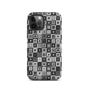 Stylish black and white case for iPhone 12 Pro