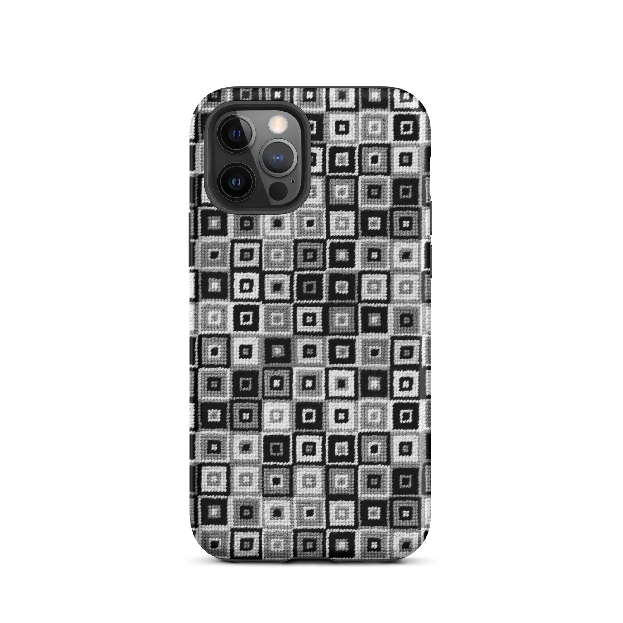 Stylish black and white case for iPhone 12 Pro