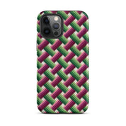 Basket weave Bargello phone case for iPhone 12 Pro Max