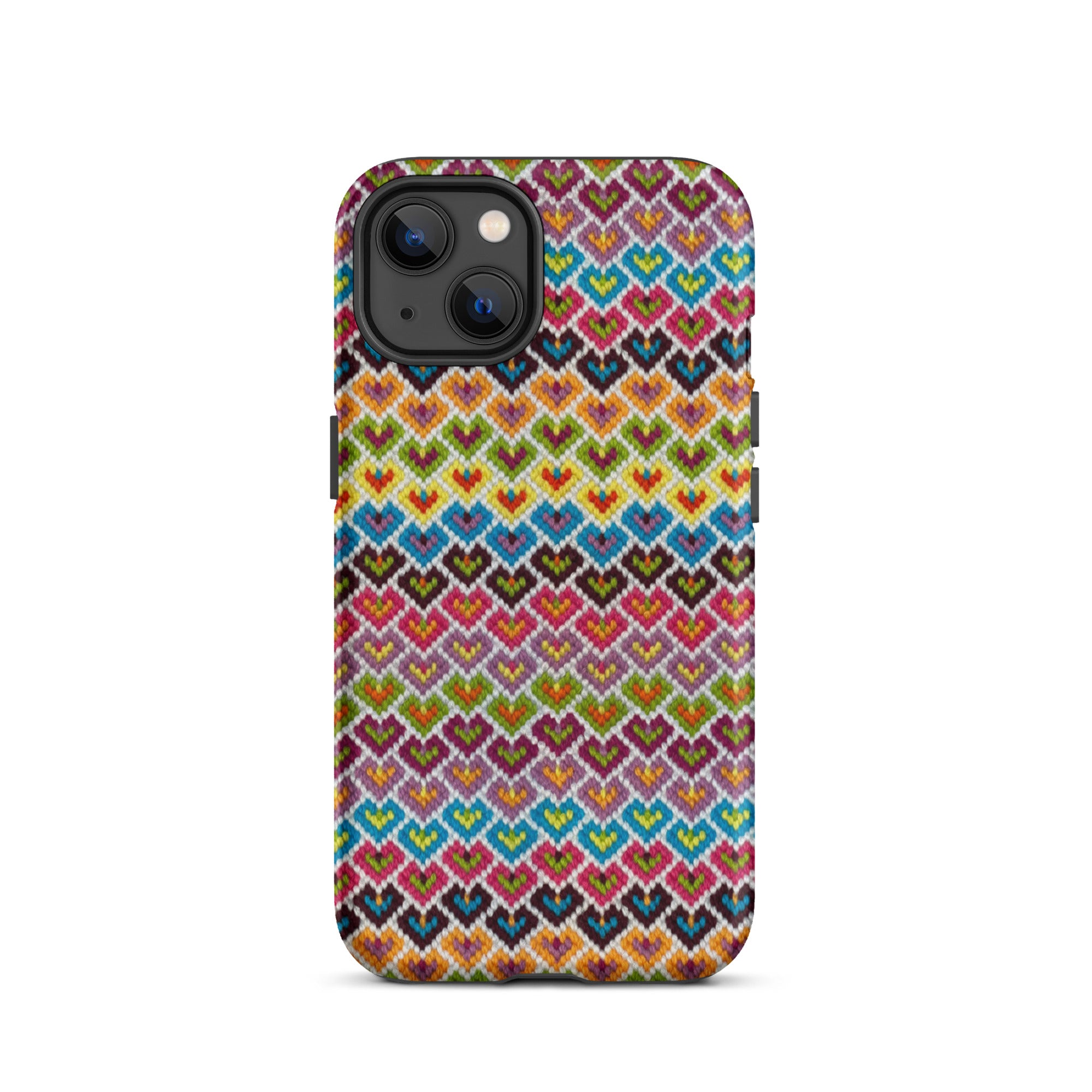 hearts design mutlticolore case for iPhone 13