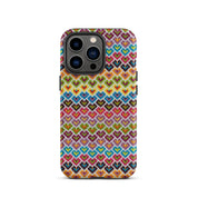 heart stripes iPhone 13 Pro case by Kathy Barlow