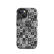 Modern black and white case for iPhone 14