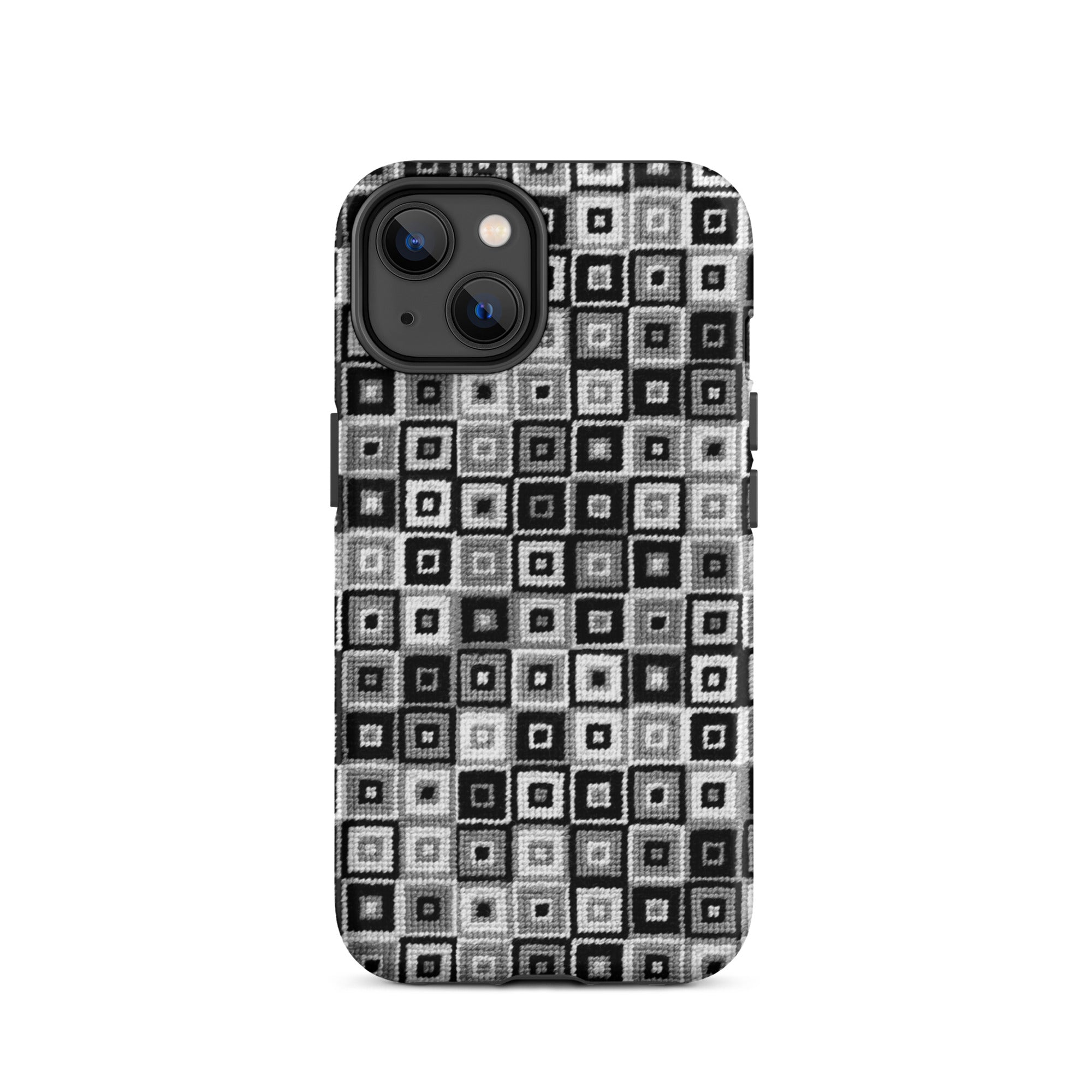 Modern black and white case for iPhone 14