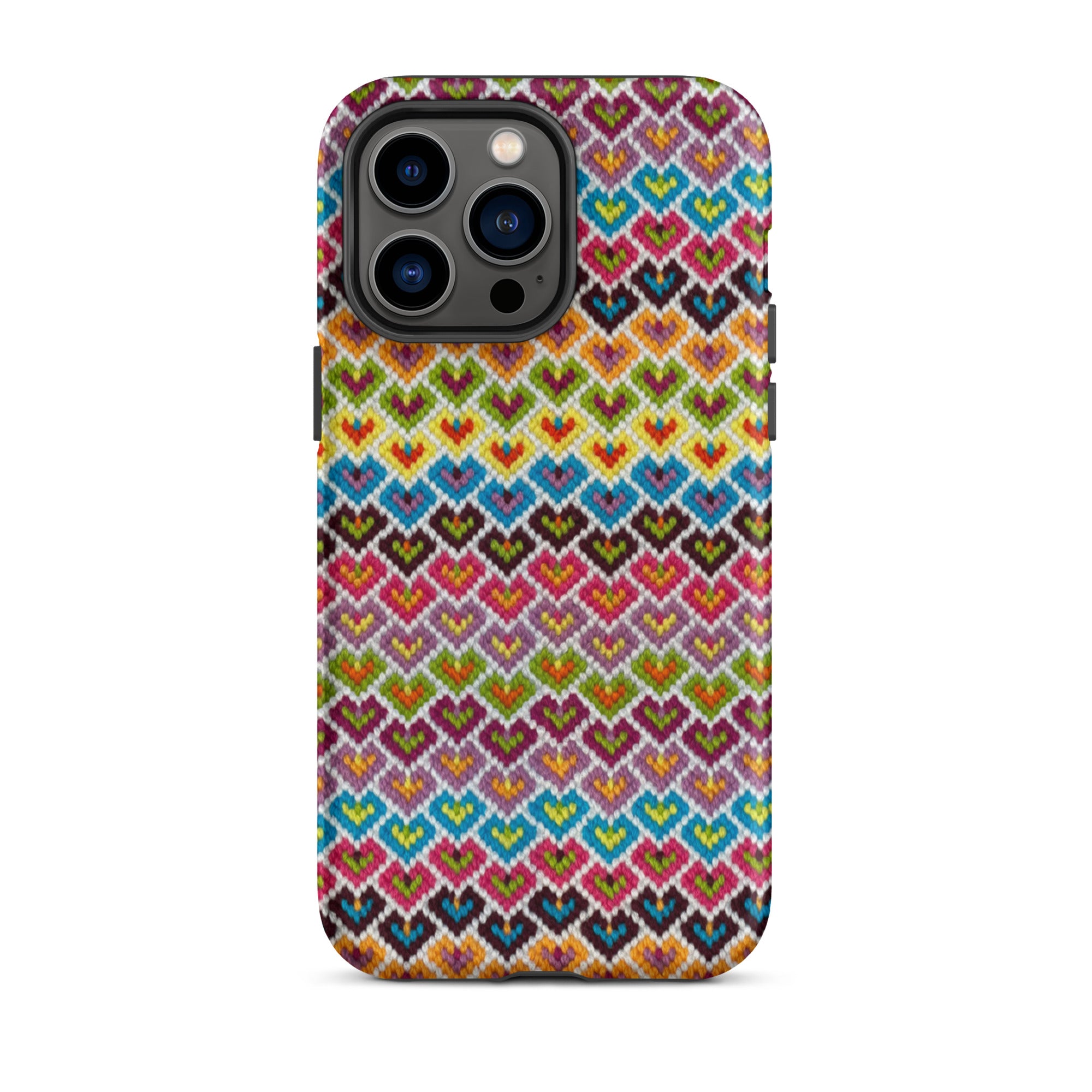 phone case for iPhone 14 Pro Max by Kathy Barlow in a pretty heart design