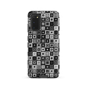 Black and white graphic pattern case for Samsung Galaxy s20