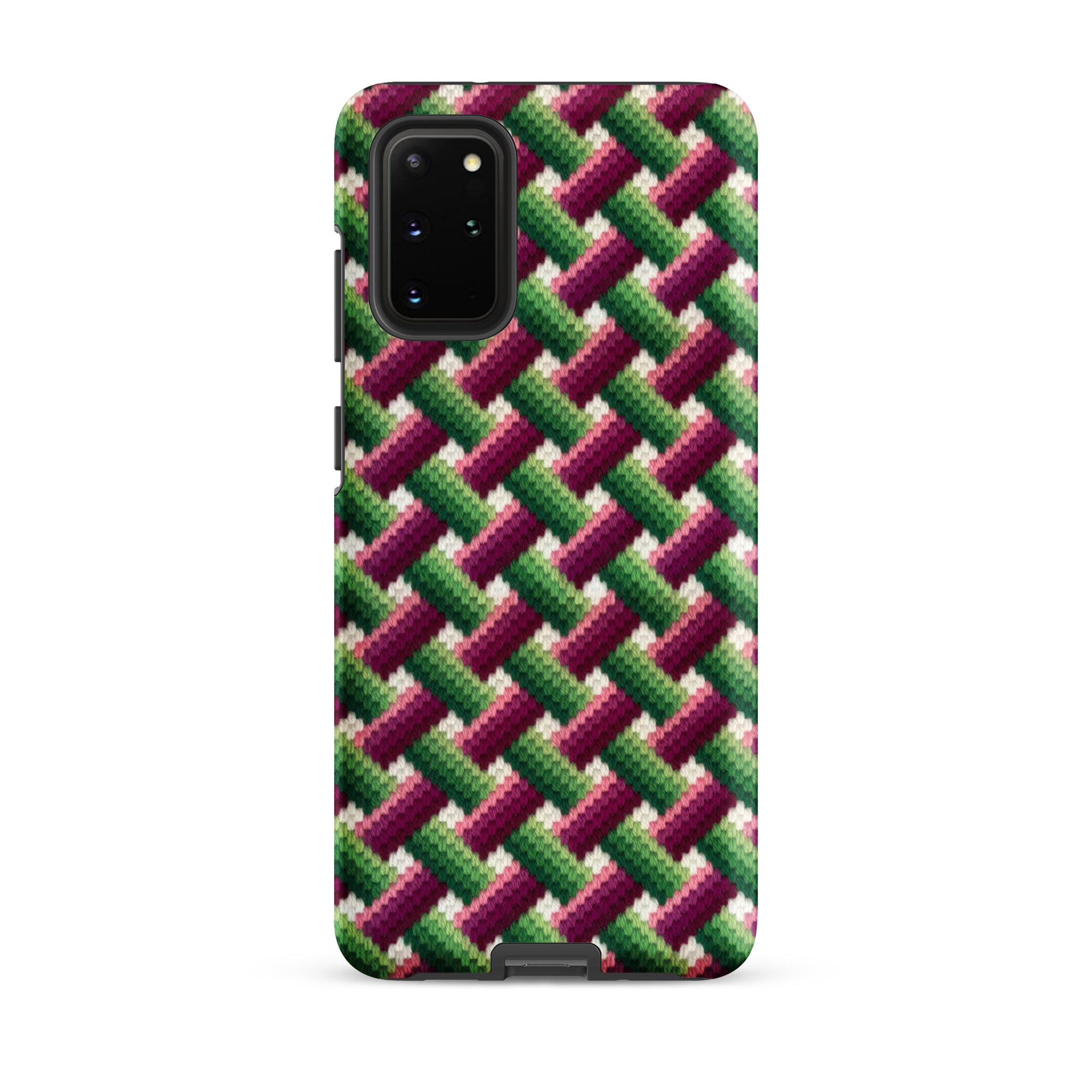 Colorful stitched-look phone case for Samsung Galaxy s20 Plus 