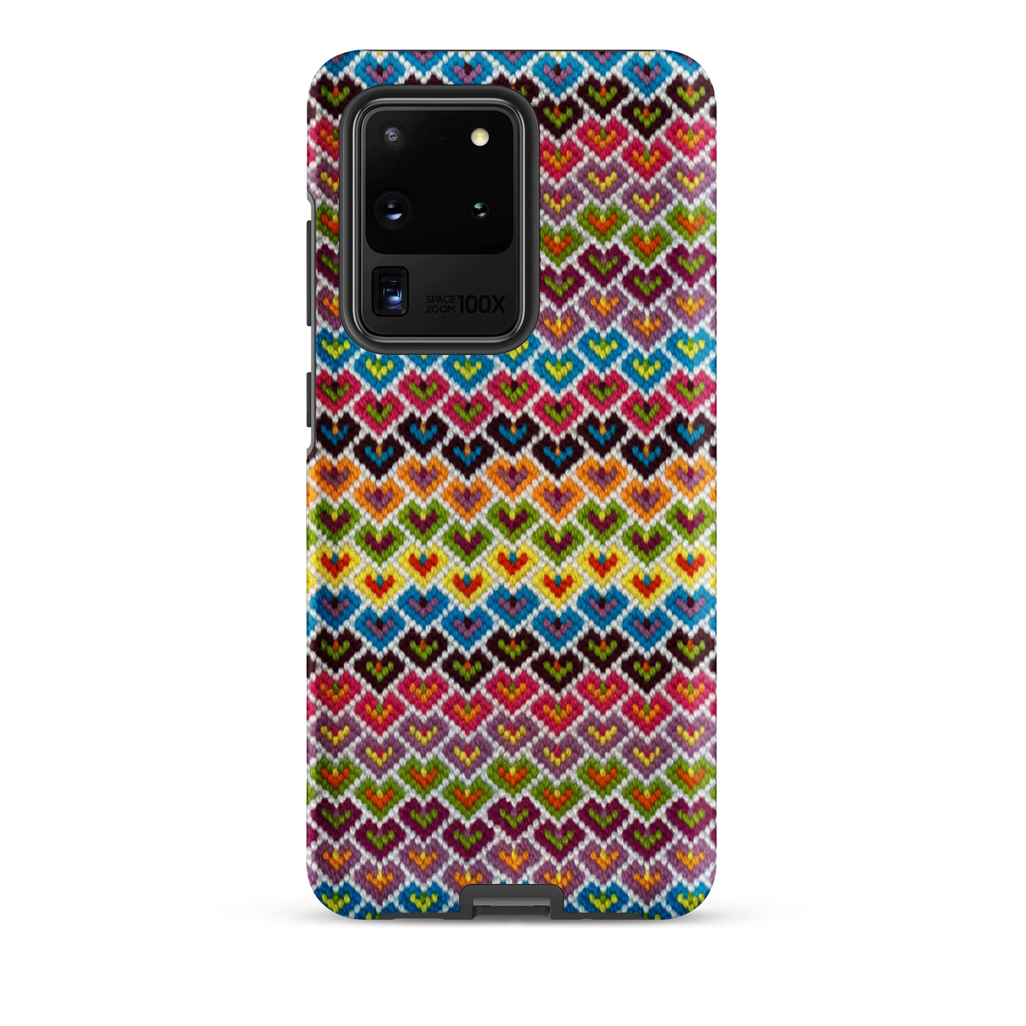 Candy hearts stitched-look Samsung Galaxy s20 Ultra phone case
