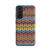 Fun hearts stripe case for Samsung Galaxy s21 fe phone