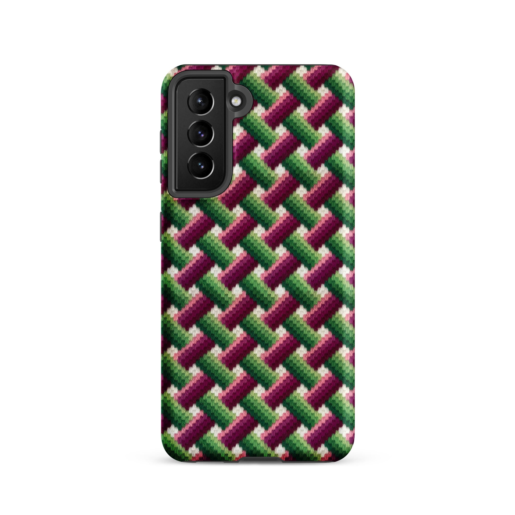 Colorful stitched-look Samsung Galaxy s21 case