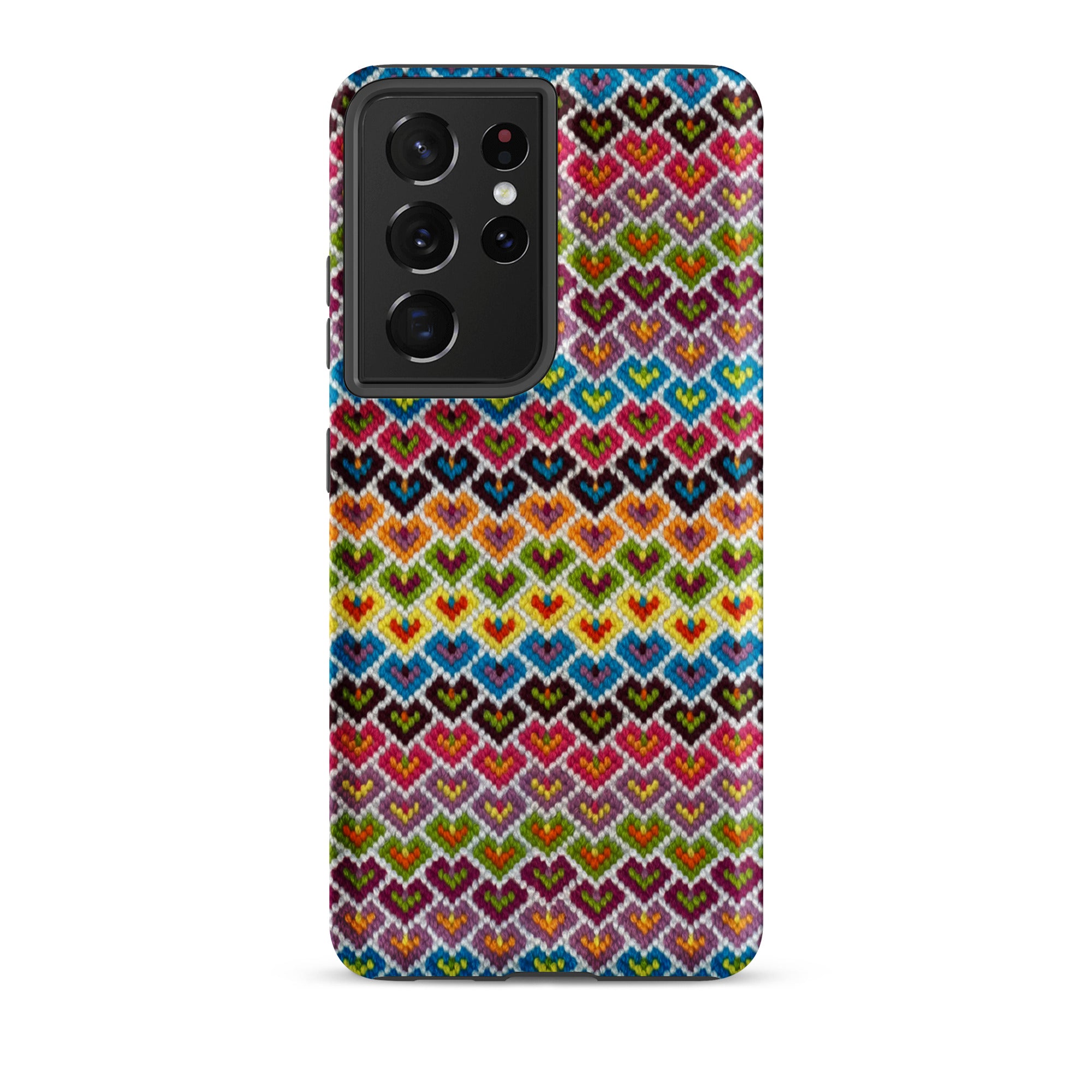 Stitched hearts phone case for Samsung Galaxy s21 Ultra