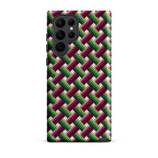 Basket weave graphic Samsung Galaxy s22 Ultra phone case