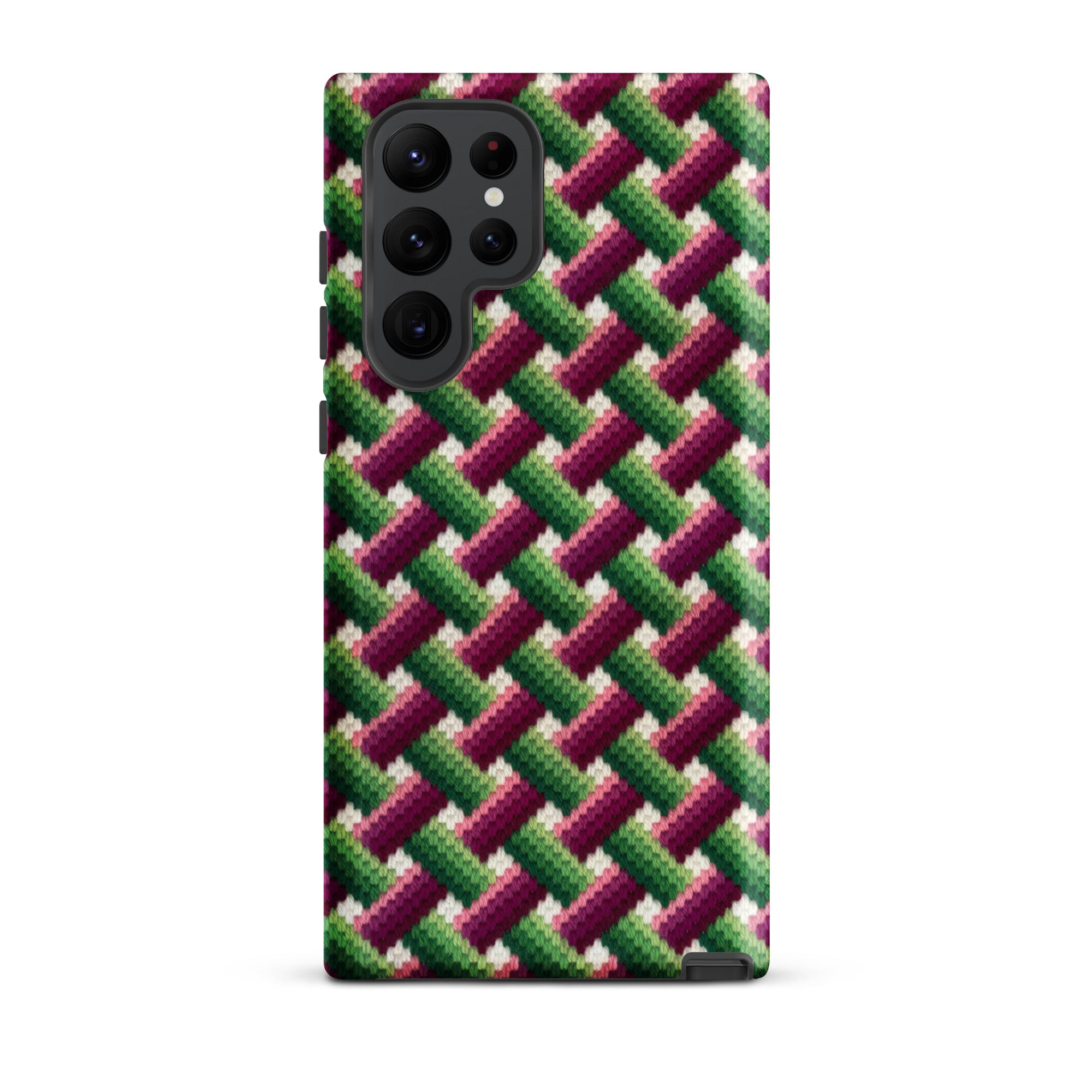 Basket weave graphic Samsung Galaxy s22 Ultra phone case