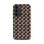 Bargello basketweave Samsung Galaxy s23 Plus phone case