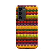 Colorful fall striped Samsung Galaxy s23 Plus phone case