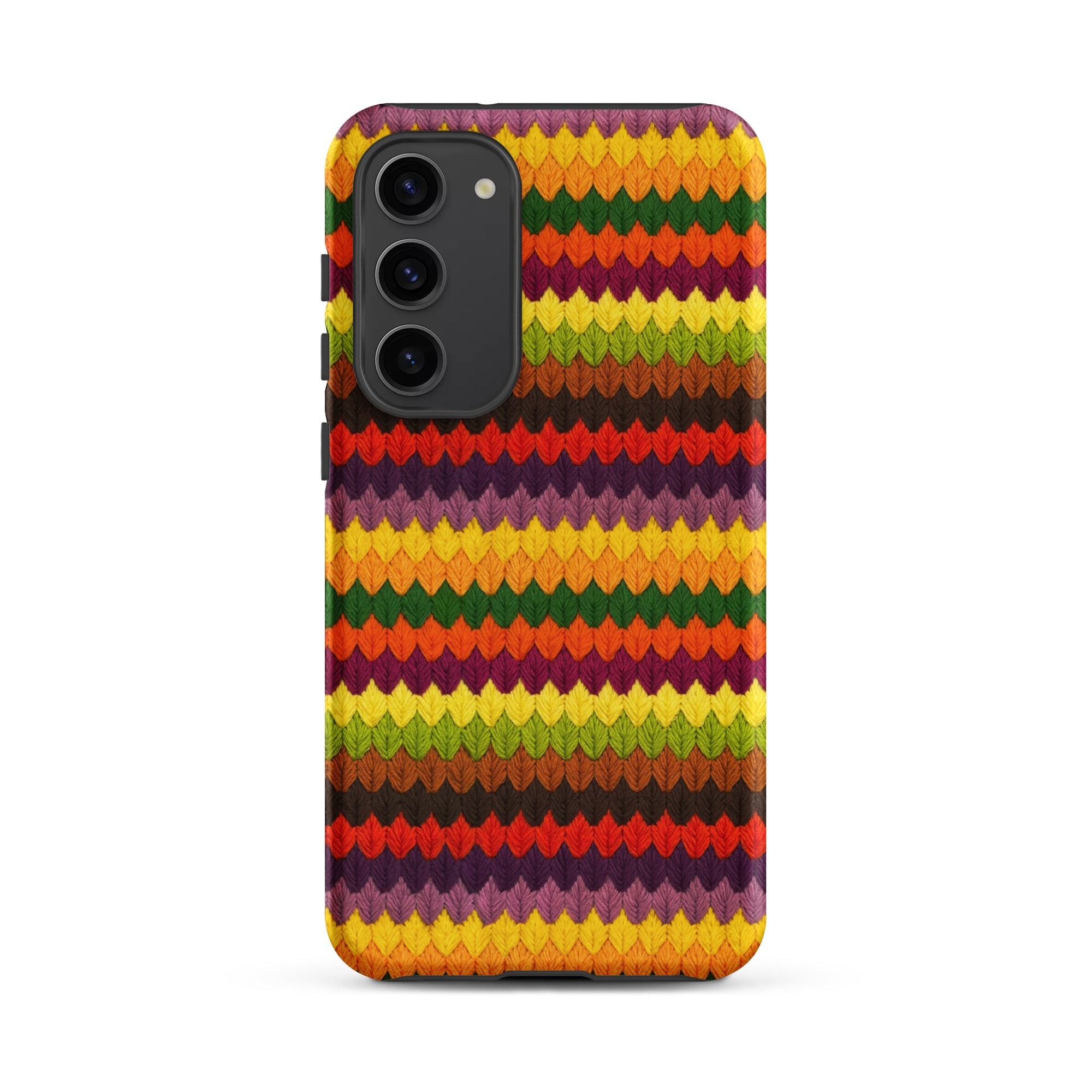 Colorful fall striped Samsung Galaxy s23 Plus phone case