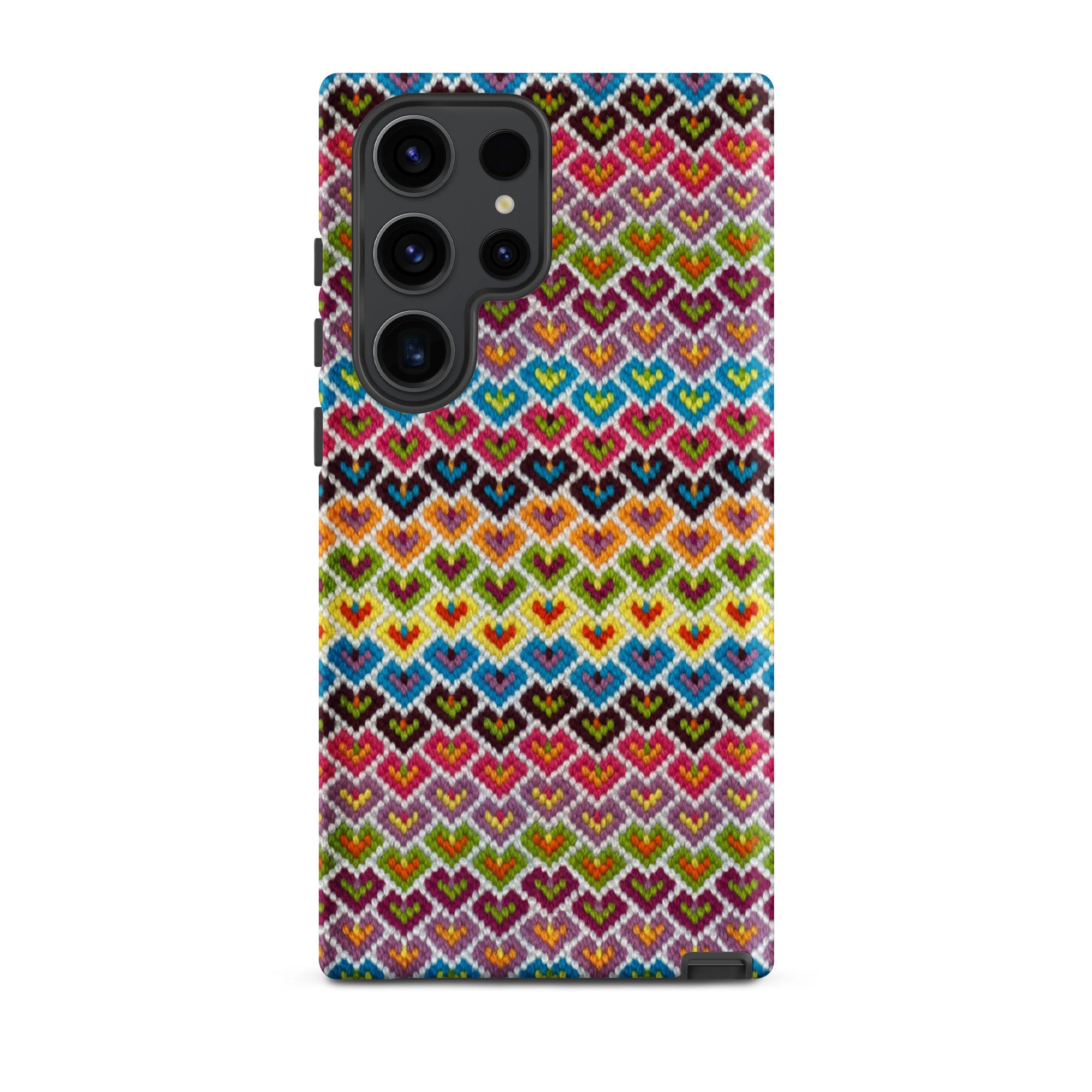 Needlepoint-look phone case for Samsung Galaxy s23 Ultra
