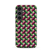 Bargello basket weave Samsung Galaxy s24 Plus phone case